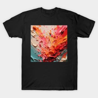 Abstract Strokes: Acrylic Brush Stripe Extravaganza T-Shirt